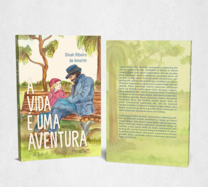 capa do livro a vida é uma aventura